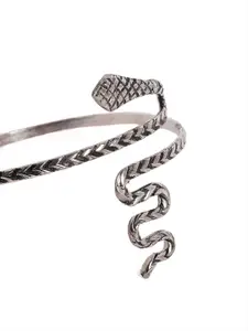 EL REGALO Women Set Of 2 Silver-Plated & Gold-Toned Wraparound Armlet