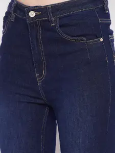 Madame Women Navy Blue Light Fade Jeans