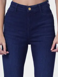 ONLY Women Navy Blue Skinny Fit High-Rise Jeans