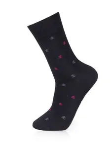 Bonjour Men Pack Of 2 Assorted Formal Calf-Length Socks