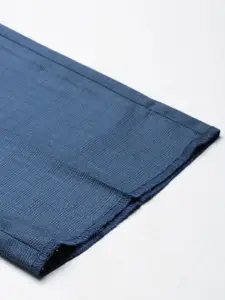 Arrow Men Self Design Textured Tailored Pleated Formal Trousers