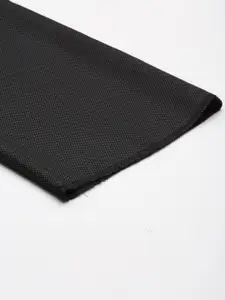 Arrow Men Grey Textured Self Design Smart Fit Mid-Rise Plain Woven Formal Trousers