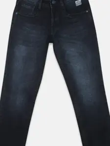 Monte Carlo Boys Black Mildly Distressed Light Fade Jeans