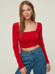 Trendyol Red Crop Top