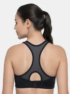 Amante Black Non Padded & Non-Wired Workout Bra