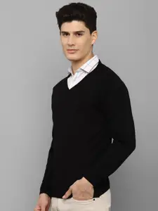 Allen Solly Men Black Solid Pullover