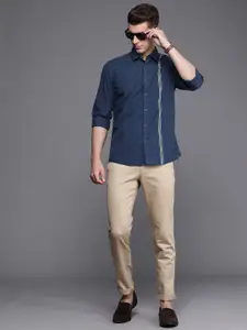 Louis Philippe Sport Pure Cotton Slim Fit Striped Casual Shirt