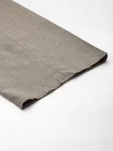 Raymond Men Textured Slim Fit Flat Front Formal Trousers