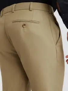 Raymond Men Textured Slim Fit Formal Trousers