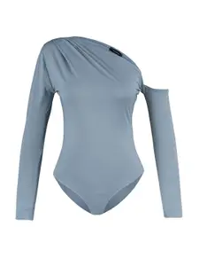 Trendyol Women Grey One Shoulder Top