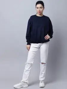 MACK JONNEY Women Pack of 2 Blue Sweatshirt