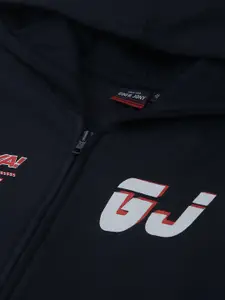 Gini and Jony Boys Navy Blue Fleece Bomber Jacket