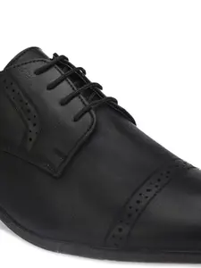 ALBERTO MORENO Men Black Solid Formal Brogues
