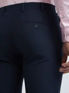 Raymond Men Checked Slim Fit Formal Trousers