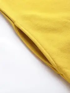 Allen Solly Men Yellow Solid Sweatshirt