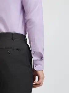 Raymond Men Purple Pure Cotton Slim Fit Formal Shirt