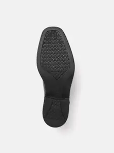 Geox Men Black Leather Formal Derbys