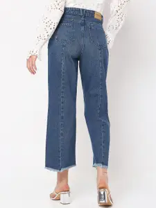 Vero Moda Women Blue Straight Fit High-Rise Jeans