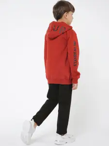 Sweet Dreams Boys Red Printed Tracksuits