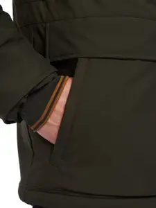 Fred Perry Men Green Longline Padded Jacket