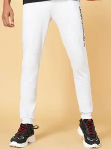 Ajile by Pantaloons Men Grey Melange Solid Slim-Fit Joggers