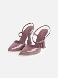 ALDO Women Purple Party Block Pumps