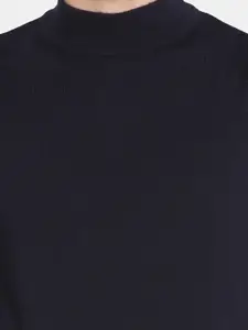 Blackberrys Men Navy Blue Pullover Sweater