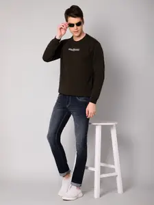 Cantabil Men Olive Green Sweatshirt