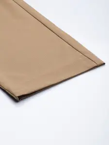 Allen Solly Men Printed Slim Fit Mid-Rise Smart Casual Trousers