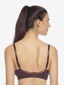 Soie Brown Non-Padded Non-wired Bra