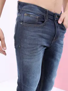 HIGHLANDER Men Blue Tapered Fit Light Fade Stretchable Jeans