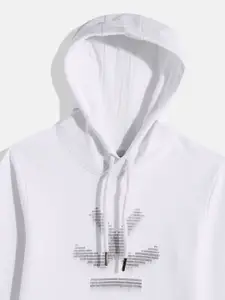 WROGN YOUTH Boys White Printed Hooded Sweatshirt