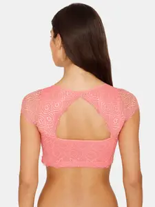 Zivame Pink Floral Bra Underwired Lightly Padded