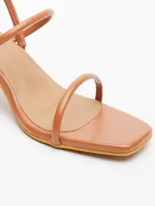 Tokyo Talkies Tan Block Heels