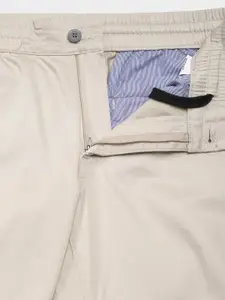 Van Heusen Sport Men Cream-Coloured Slim Fit Trousers