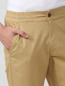 Van Heusen Sport Men Khaki Cotton Slim Fit Chinos Trousers