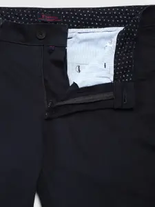 Van Heusen Sport Men Black Solid Slim Fit Trousers