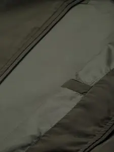 Allen Solly Sport Men Olive Green Mock Collar Bomber Jacket