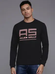 Allen Solly Sport Brand Logo Printed Pure Cotton Sweatshirt
