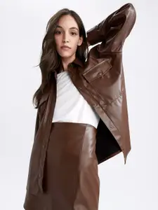 DeFacto Women Brown Casual Shirt