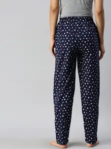 Kryptic Women Relaxed Fit Printed Pure Cotton Regular-Fit Lounge Pants