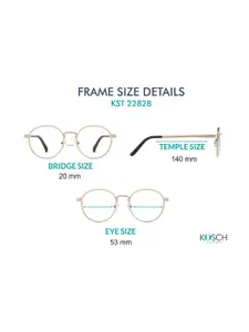 KOSCH ELEMENTE Men Grey Lens & Silver-Toned Oval Sunglasses with Polarised Lens