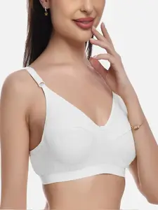 FIMS Women Black & White Pack Of 2 Solid Non Padded Bra