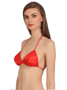 AROUSY Red Non Padded & Non-Wired Minimizer Bra