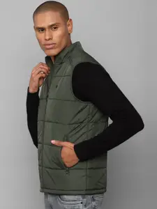 Allen Solly Men Grey Quilted Regular Jacket