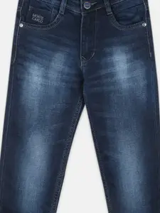 Monte Carlo Boys Blue Slim Fit Heavy Fade Stretchable Jeans