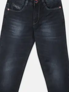 Monte Carlo Boys Grey Straight Fit Light Fade Stretchable Jeans