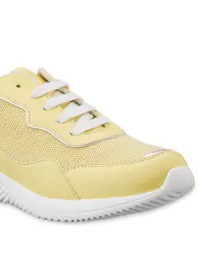 Duke Women Yellow Mesh Running Shoes