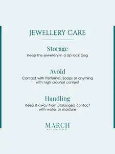 March by FableStreet  925 Sterling Silver Rhodium-Plated Blue CZ Studded Finger Ring