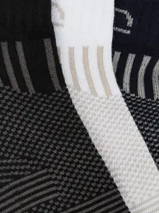 Ajile by Pantaloons Men Pack Of 3 Patterned Ankle-Length Socks